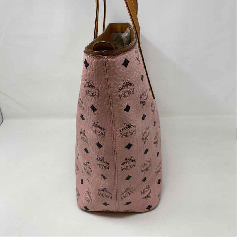 Pre-Owned MCM Pink Leather Designer Handbag