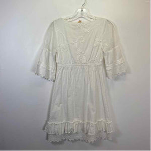 Pre-Owned Size XS Guess White Casual Dress