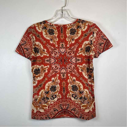 Pre-Owned Size 4/S Etro Orange Multi Top