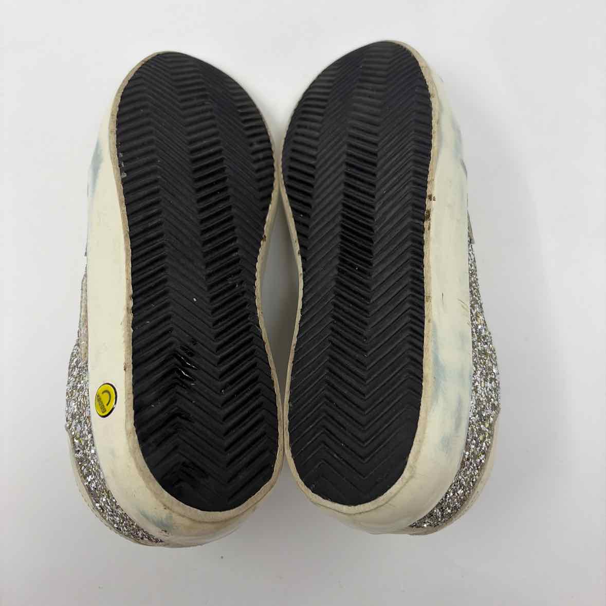 Pre-Owned Golden Goose White Leather Shoe Size 7.5 Designer Shoes