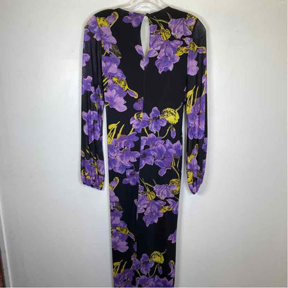 Pre-Owned Size 0/S TOPSHOP Purple/Black Casual Dress