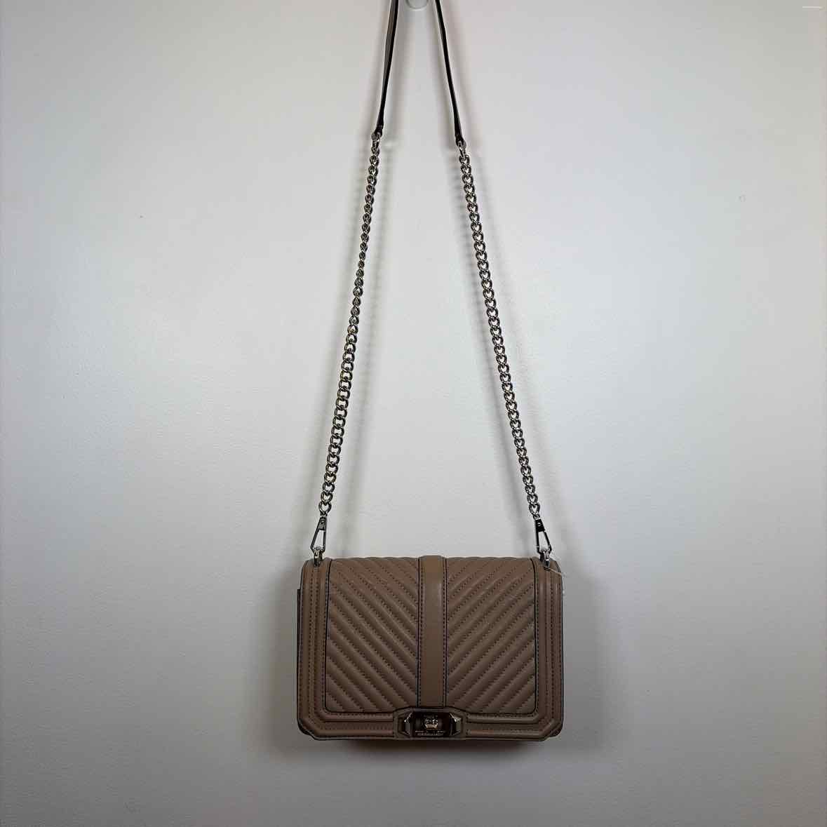 Pre-Owned Rebecca Minkoff Taupe Leather Handbag