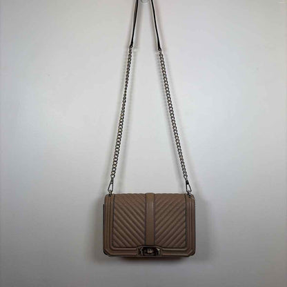 Pre-Owned Rebecca Minkoff Taupe Leather Handbag