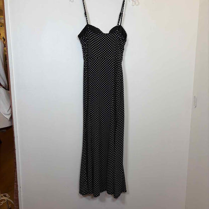 Pre-Owned Size S Secind Generation black  polka dot Casual Dress