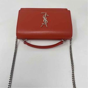 Pre-Owned Saint Laurent Orange Leather Designer Handbag