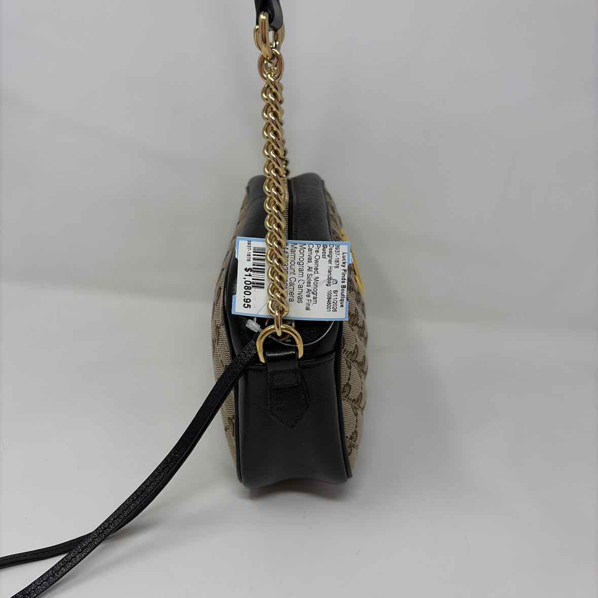 Pre-Owned Gucci Monogram Canvas Designer Handbag