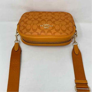 Pre-Owned Coach Orange Multi Coated Canvas Handbag