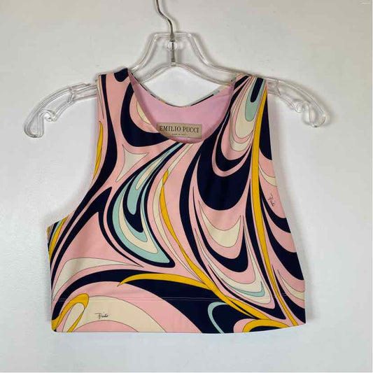 Pre-Owned Emilio Pucci Pink Neoprene Women Size M Designer Clothes