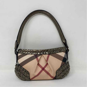 Pre-Owned Burberry Plaid Canvas Designer Handbag