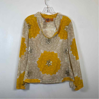 Pre-Owned Size 6/M Tory Burch Yellow Multi Top