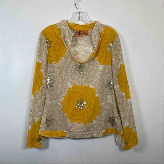 Pre-Owned Size 6/M Tory Burch Yellow Multi Top