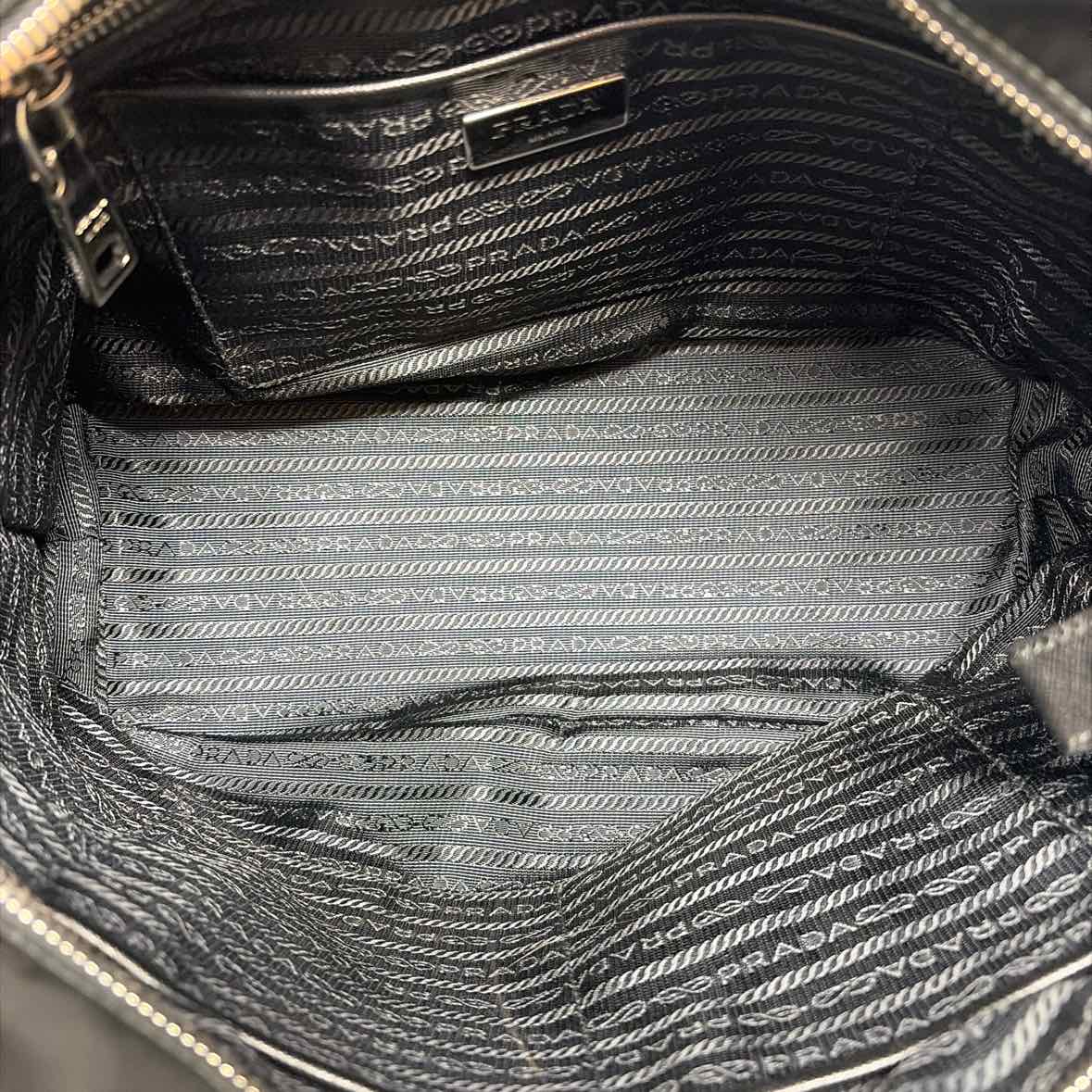 Pre-Owned Prada Black Nylon Designer Handbag