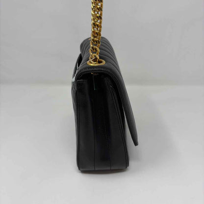 Pre-Owned Saint Laurent Black Leather Designer Handbag