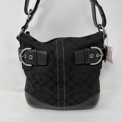 Pre-Owned Coach Black Fabric Handbag