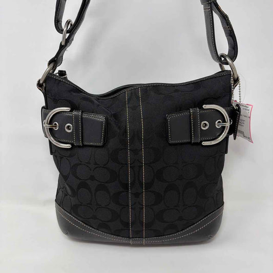 Pre-Owned Coach Black Fabric Handbag