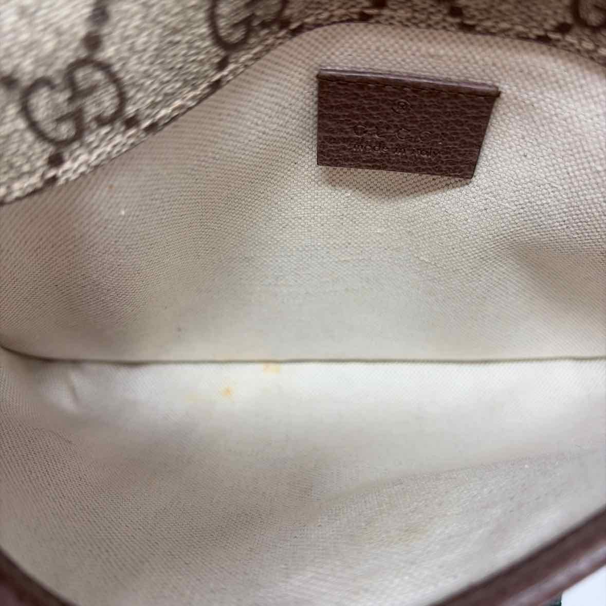 Pre-Owned Gucci Monogram Canvas Designer Handbag