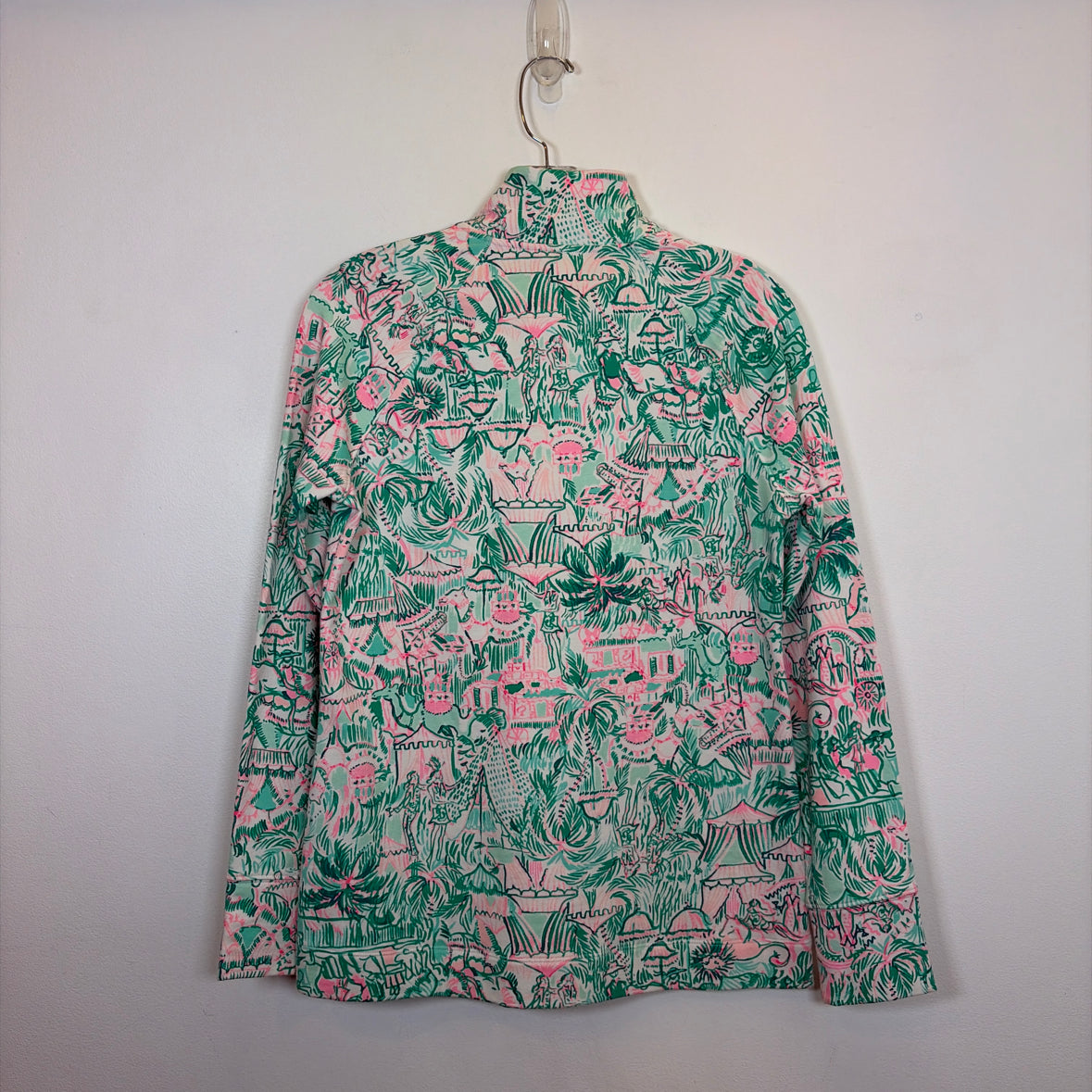 Pre-Owned Size XS Lilly Pulitzer Green Multi Sweater