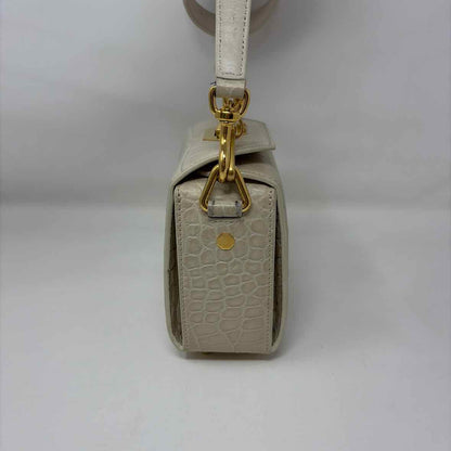Pre-Owned Alexander McQueen Cream Leather Designer Handbag
