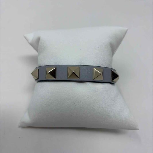Pre-Owned Valentino Grey Leather Designer Jewelry