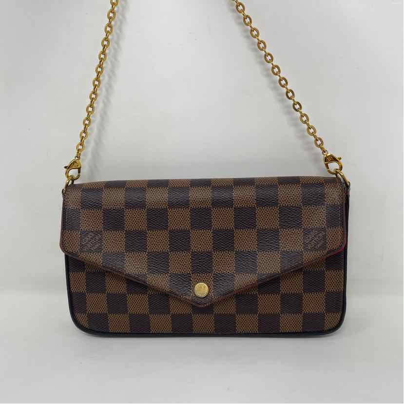 Pre-Owned Louis Vuitton Damier Eben Canvas Designer Handbag