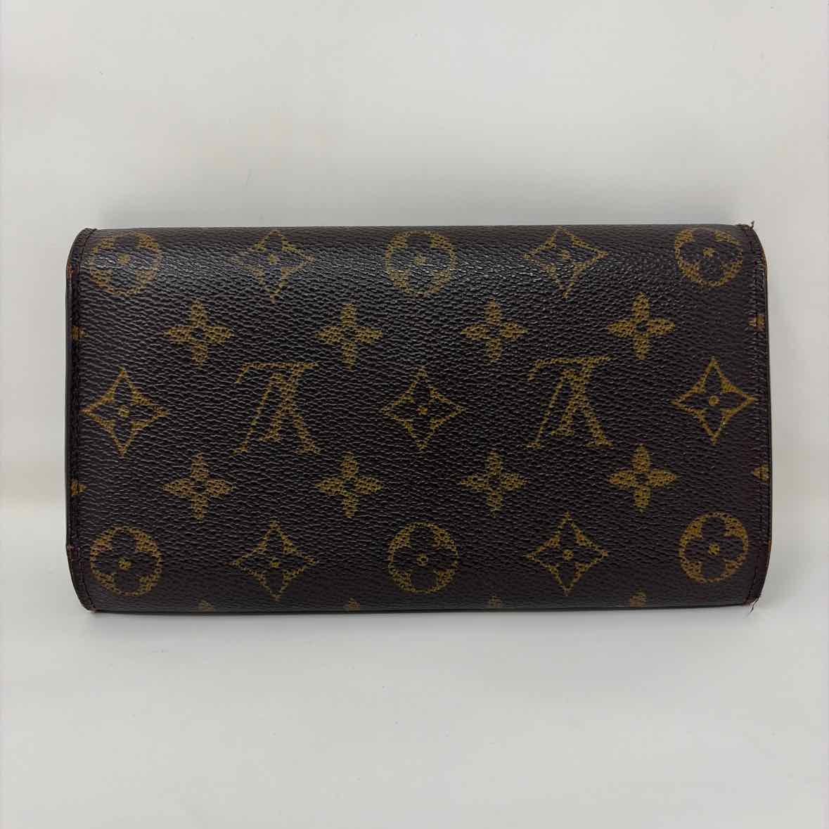 Pre-Owned Louis Vuitton Brown Coated Canvas Designer Wallet
