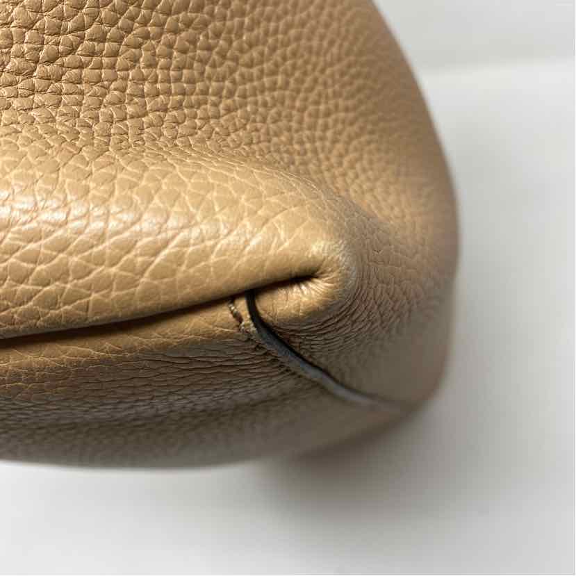 Pre-Owned Gucci Tan Leather Designer Handbag
