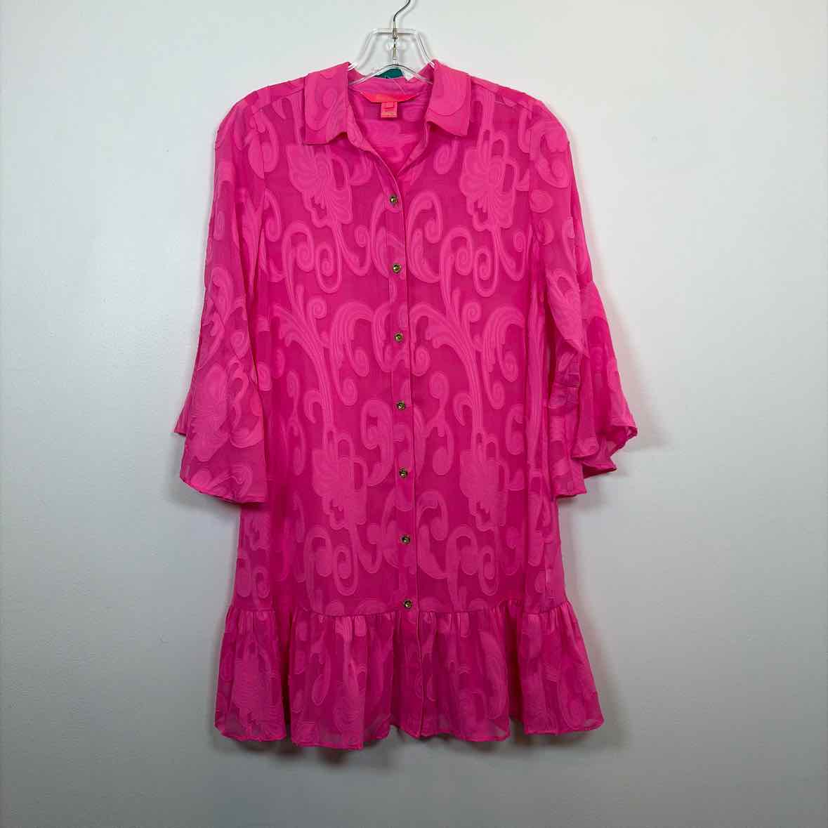 Pre-Owned Size XXS Lilly Pulitzer Hot Pink Casual Dress