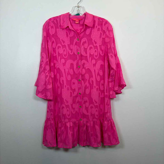 Pre-Owned Size XXS Lilly Pulitzer Hot Pink Casual Dress