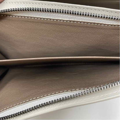 Pre-Owned Bottega Veneta Black/White Leather Designer Wallet