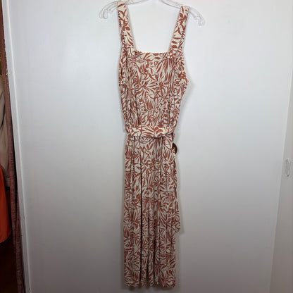 Pre-Owned Size XL Monteau Orange Multi Jumpsuit