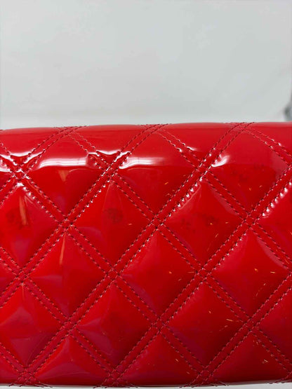 Pre-Owned Chanel Red Patent Designer Wallet