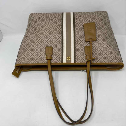 Pre-Owned Tory Burch Monogram Coated Canvas Handbag