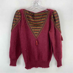 Pre-Owned Size S Margaretha Ley Burgundy Sweater