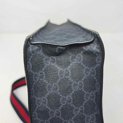 Pre-Owned Gucci Black Canvas Designer Handbag
