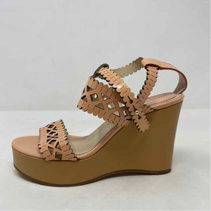 Pre-Owned Chloe Coral Leather Shoe Size 8 Designer Shoes