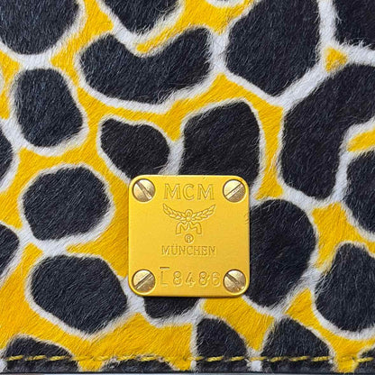 Pre-Owned MCM Yellow Leather Designer Handbag