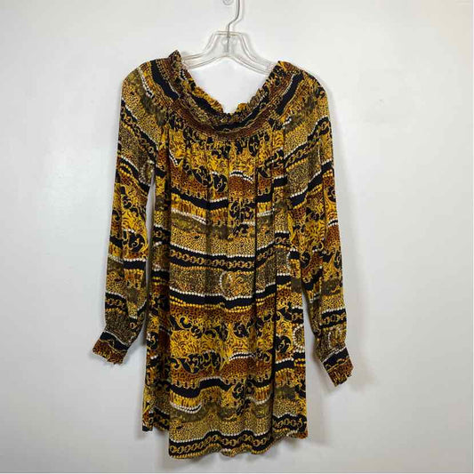 Pre-Owned Size S Sunner Black Print Casual Dress