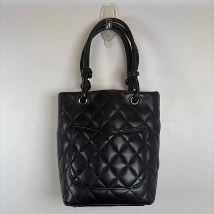 Pre-Owned Chanel Black Leather Handbag