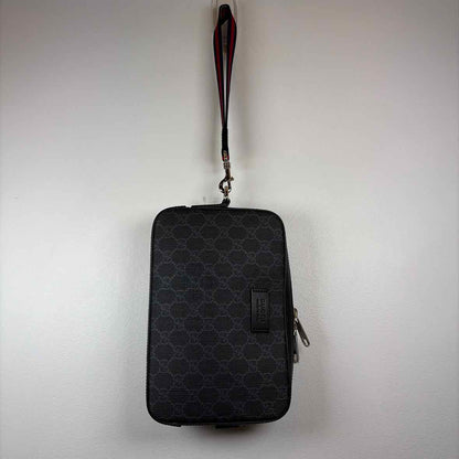 Pre-Owned Gucci Black Canvas Designer Handbag