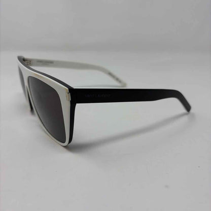 Pre-Owned Saint Laurent White Plastic Designer Sunglasses
