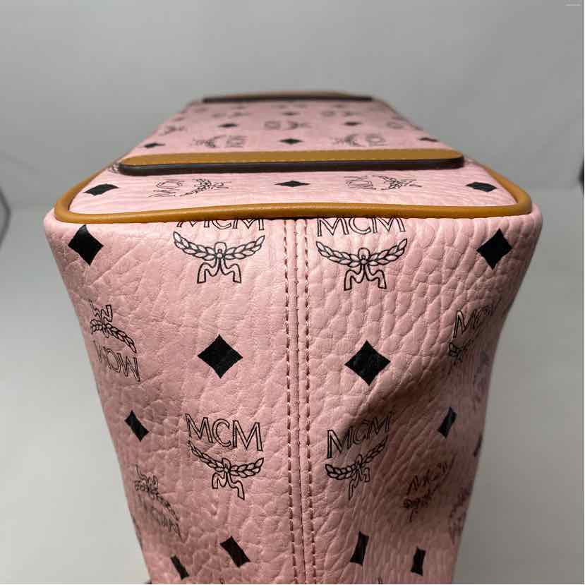 Pre-Owned MCM Pink Leather Designer Handbag