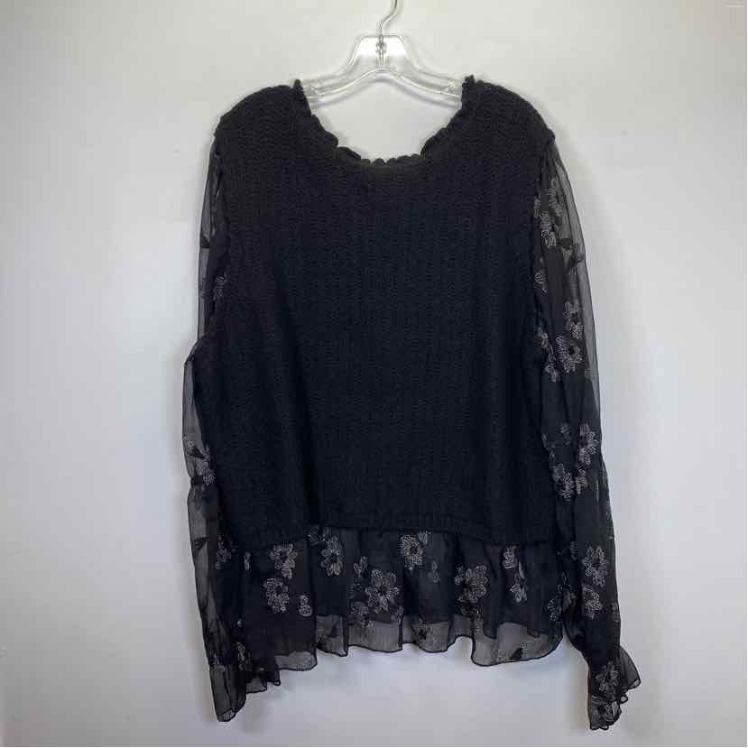 Pre-Owned Size 2X Anthropologie Black Sweater