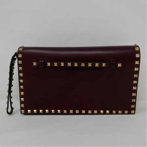 Pre-Owned Valentino Burgundy Leather Designer Handbag