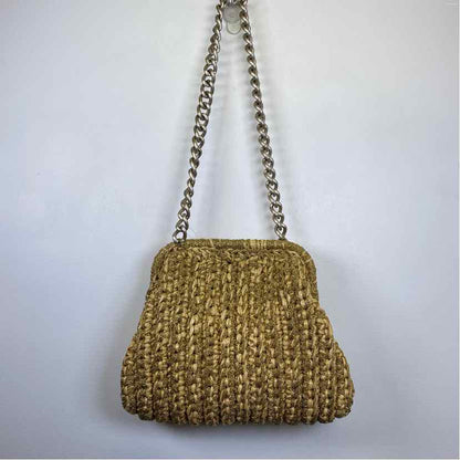 Pre-Owned Made in Italy Gold Fabric Handbag