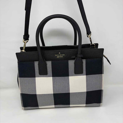 Pre-Owned Kate Spade Black/White Leather Handbag