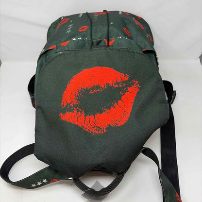 Pre-Owned Penelope Wildberry Green Print Fabric Handbag