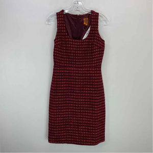 Pre-Owned Size 2/S Tory Burch Burgundy Casual Dress