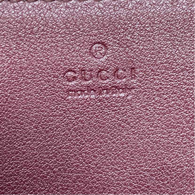 Pre-Owned Gucci Burgundy Leather Designer Wallet