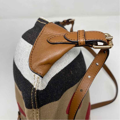 Pre-Owned Burberry Plaid Canvas Designer Handbag