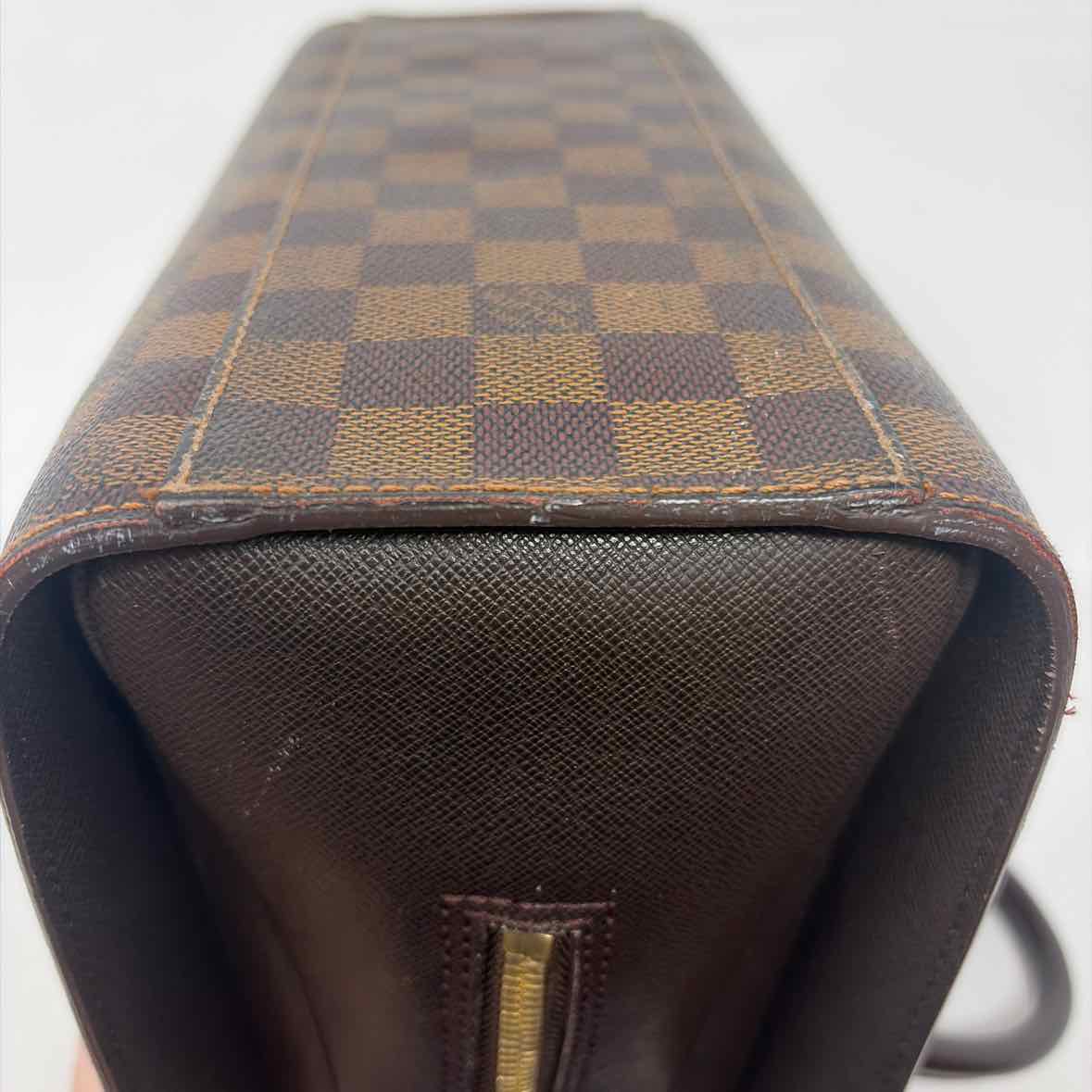 Pre-Owned Louis Vuitton Damier Eben Canvas Designer Handbag